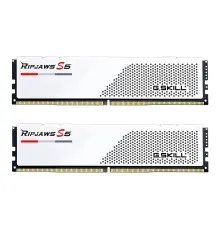 Модуль пам'яті для комп'ютера DDR5 64GB (2x32GB) 5600 MHz Ripjaws S5 White G.Skill (F5-5600J3636D32GX2-RS5W)