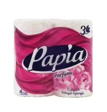 Туалетний папір Papia Parfume 3 шари 4 рулони (8690536010851)