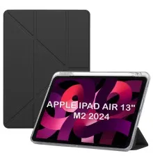 Чехол для планшета BeCover Ultra Slim Origami Transparent Apple iPad Air 13" M2 2024 Black (711695)