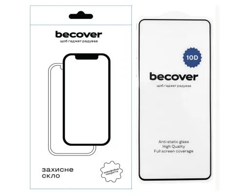 Стекло защитное BeCover Google Pixel 6 10D Black (711866)