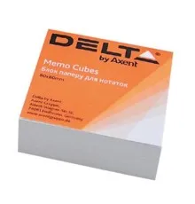 Бумага для заметок Delta by Axent білий 80Х80Х20мм, unglued (D8001)