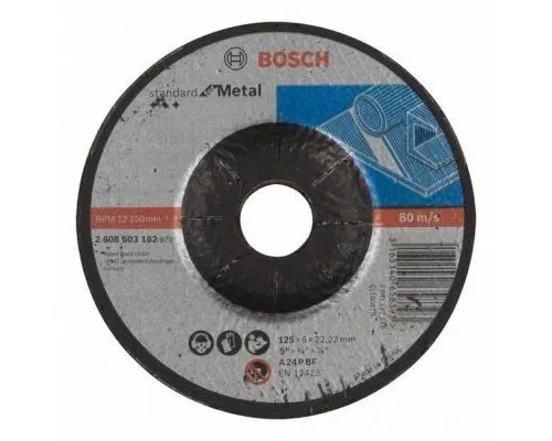 Круг зачистний Bosch обдирный, Standard for Metal 125х6мм (2.608.603.182)