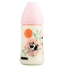Бутылочка для кормления Suavinex Истории панды, 270 мл, розовая (303977)