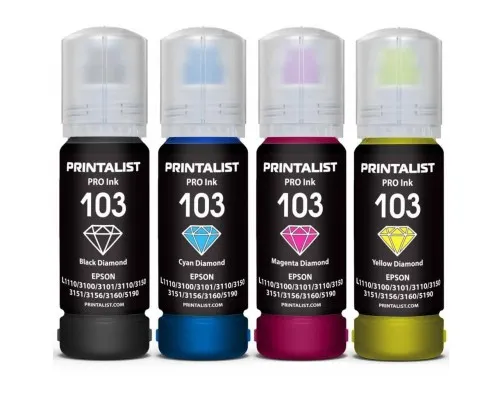 Чорнило Printalist Epson L3100/3110/3150 4х70г B/C/M/Y (PL103SET)