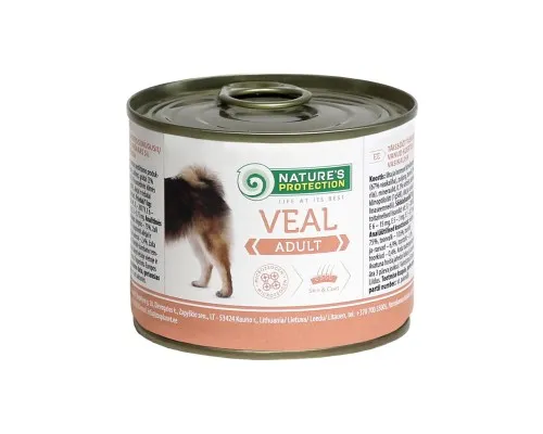 Консерви для собак Natures Protection Adult Veal 200 г (KIK24518)