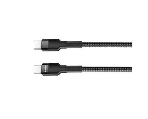 Дата кабель USB-C to USB-C 0.3m 3А black ColorWay (CW-CBPDCC054-BK)