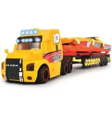 Спецтехніка Dickie Toys Вантажівка Мак Перевезення катера з причепом, зі звук. та світл. ефектами 41 см (3747009)