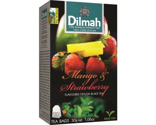 Чай Dilmah Манго и клубника 20х1.5 г (9312631142167)