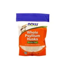 Трави Now Foods Цілісна лушпиння подорожника, Whole Psyllium Husk, 454 г (NOW-05981)