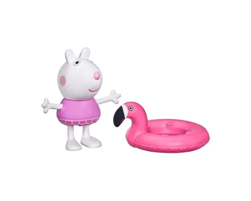 Фигурка Peppa Pig Сюзи с кругом Фламинго (F2206)