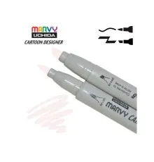 Художній маркер Marvy двосторонній 1900B-S Світло-сірий (752481291377)