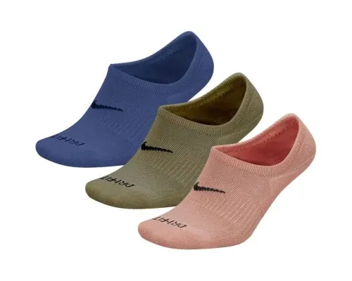 Шкарпетки Nike U NK EVERYDAY PLUS CUSH FOOTIE DH5463-995 34-38 3 пари Мультиколор (195244773299)