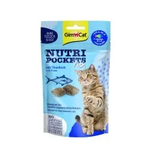 Ласощі для котів GimCat Nutri Pockets Fish Тунець 60 г (4002064419633)