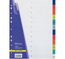 Роздільник сторінок Buromax numeric, 12 dividers (BM.3212)