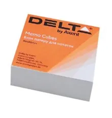 Бумага для заметок Delta by Axent білий 80Х80Х20мм, glued (D8002)