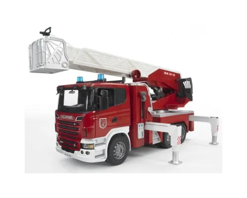 Спецтехника Bruder Большая пожарная машина Scania R-series с лестницей М1:16 (03590)