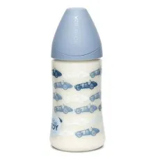 Пляшечка для годування Suavinex Історії малюків 270 мл блакитна (304383)