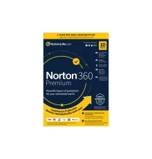 Антивірус Norton by Symantec NORTON 360 PREMIUM 75GB 1 USER 10 DEVICE 12M (21409567)