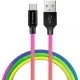 Дата кабель USB 2.0 AM to Micro 5P 1.0m multicolor ColorWay (CW-CBUM017-MC)