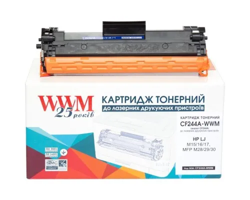 Картридж WWM для HP LJ M15/16/17, MFP M28/29/30/CF244A Black (CF244A-WWM)