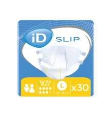 Подгузники для взрослых ID Slip Extra Plus Large талия 115-155 см. 30 шт. (5411416047667)