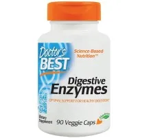 Пробіотики Doctor's Best Травні ферменти, Digestive Enzymes, 90 капсул (DRB-00047)