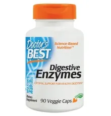 Пробиотики Doctor's Best Пищеварительные ферменты, Digestive Enzymes, 90 капсул (DRB-00047)