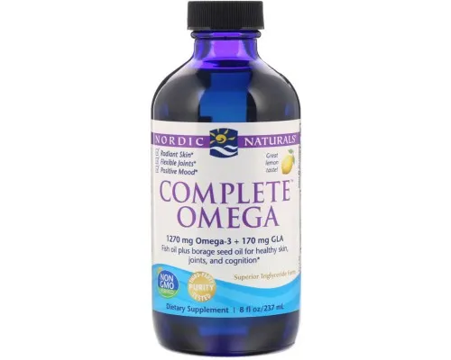 Жирные кислоты Nordic Naturals Омега Комплекс с Лимоном, Complete Omega, 237 мл (NOR-02773)