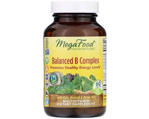 Вітамін MegaFood Збалансований комплекс вітамінів В, Balanced B Complex, 60 т (MGF-10168)