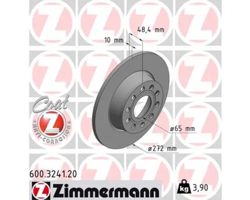 Гальмівний диск ZIMMERMANN 600.3241.20