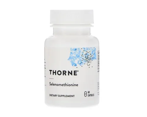 Мінерали Thorne Research Селен, (селенометіонін), Selenomethionine, 60 капсул (THR-22501)