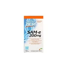 Амінокислота Doctor's Best SAM-e (S-Аденозілметіонін) 200мг, 60 таблеток (DRB-00206)