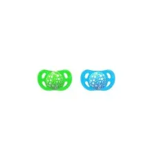 Пустышка Twistshake 6+, голубой и зеленый, 2 шт. (78089)