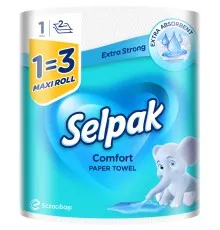 Бумажные полотенца Selpak Comfort Maxi 13 2 слоя 1 рулон (8690530005570)
