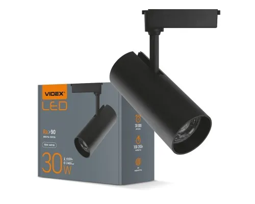Світильник Videx LED 30W 4100K чорний (VL-TR04-304B)