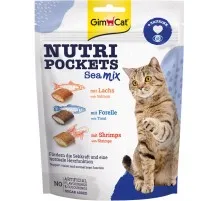 Лакомство для котов GimCat Nutri Pockets Морской микс 150 г (4002064419176)