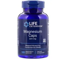 Мінерали Life Extension Магній, Magnesium, 500 мг, 100 вегетаріанських капсул (LEX-14591)