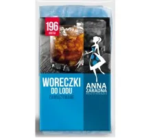 Пакетики для льоду Anna Zaradna із зав'язками 196 кульок (5903936010394)