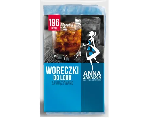 Пакетики для льоду Anna Zaradna із завязками 196 кульок (5903936010394)
