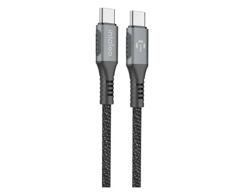 Дата кабель Type-C to Type-C 1.2m CBGPD60WTT1 60W grey Intaleo (1283126518096)