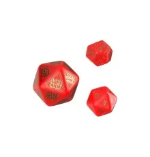 Набор кубиков для настольных игр Q-Workshop RuneQuest Red gold Expansion Dice (3 шт.) (SRQE53)
