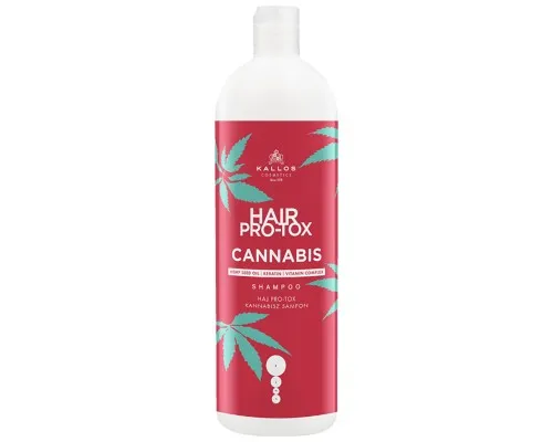 Шампунь Kallos Cosmetics Hair Pro-Tox Cannabis с маслом семян конопли 1000 мл (5998889517380)