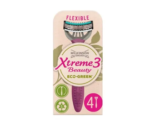 Бритва Wilkinson Sword Xtreme3 Beauty Eco Green 4 шт. (4027800173006)