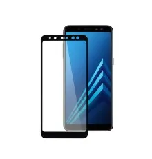 Скло захисне PowerPlant Full screen Samsung Galaxy A8+ (2018), Black (GL605439)