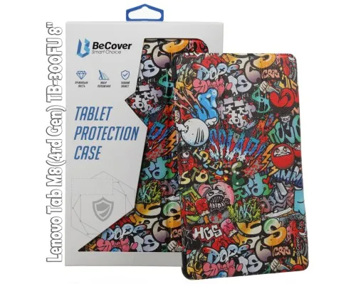 Чохол до планшета BeCover Smart Case Lenovo Tab M8(4rd Gen) TB-300FU 8 Graffiti (709218)