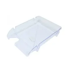Лоток для паперів Economix горизонтальний Компакт пластик, прозорий (E80602)