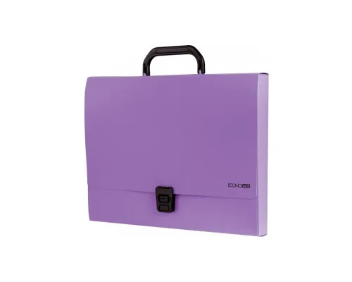 Папка - портфель Economix пластиковий A4 на застібці 1 відділення, фіолетовий (E31607-12)