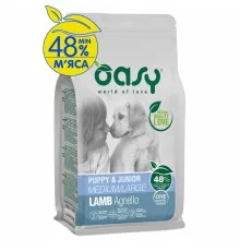 Сухой корм для собак OASY One Animal Protein PUPPY Medium/Large с ягненком 2.5 кг (8053017348490)