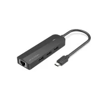 Концентратор Vention USB 3.1 Type-C to 3xUSB 2.0+MicroUSB+RJ45 100M Ethernet black (TGOBB)