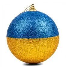 Ялинкова іграшка Novogod`ko пінопласт, 8 см, 4 шт жовто-блакитні (974889)